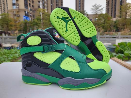 Air Jordan 8 “Oregon” PEs Green Black Men's Basketball Shoes AJ8 Sneakers-23 - Click Image to Close